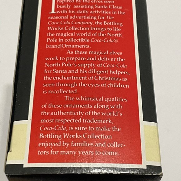 VTG Enesco: Delivery For Santa - Coca-Cola - Bottling Works Christmas Ornament - Picture 4 of 5